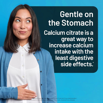 NatureWise Calcium Citrate 500mg Capsules - Supplement for Bone Health - Easy to Digest & Absorb - Vegan, Non-GMO - Maple Wellness Supplements