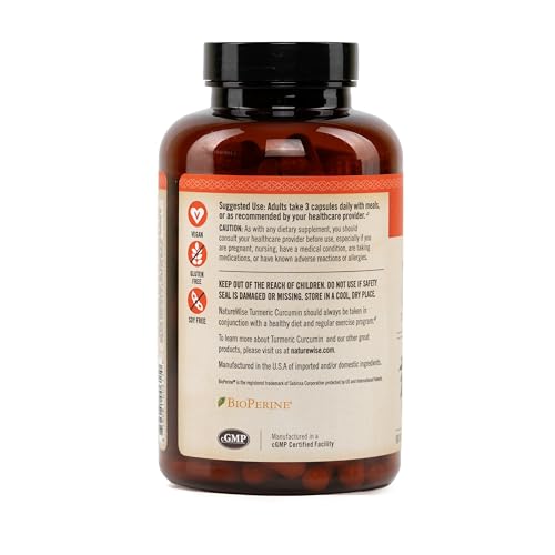 NatureWise Curcumin Turmeric 2250mg - 95% Curcuminoids & BioPerine Black Pepper Extract for Advanced Absorption - Daily Joint and Immune Health Support - Maple Wellness Supplements