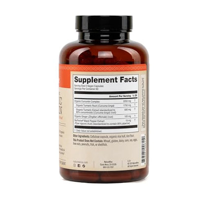 NatureWise Curcumin Turmeric 2250mg - 95% Curcuminoids & BioPerine Black Pepper Extract for Advanced Absorption - Daily Joint and Immune Health Support - Maple Wellness Supplements