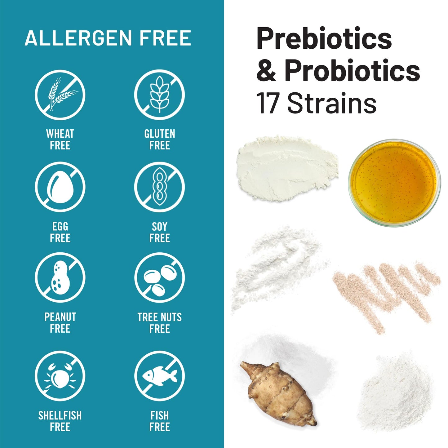 NatureWise Probiotics 60 Billion CFU - 17 Strains + Organic Prebiotics - Immune, Digestive & Gut Health Support for Women & Men - Vegetarian, Gluten-Free, - Maple Wellness Supplements