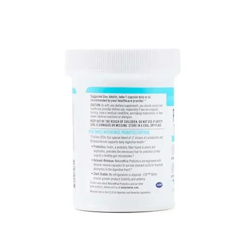 NatureWise Probiotics 70 Billion CFU - 17 Strains + Organic Prebiotics - Immune, Digestive & Gut Health Support for Women & Men - Vegetarian, Gluten-Free, Non-GMO - 30 Capsules[1-Month Supply] - Maple Wellness Supplements