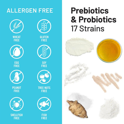 NatureWise Probiotics 70 Billion CFU - 17 Strains + Organic Prebiotics - Immune, Digestive & Gut Health Support for Women & Men - Vegetarian, Gluten-Free, Non-GMO - 60 Capsules[2-Month Supply] - Maple Wellness Supplements