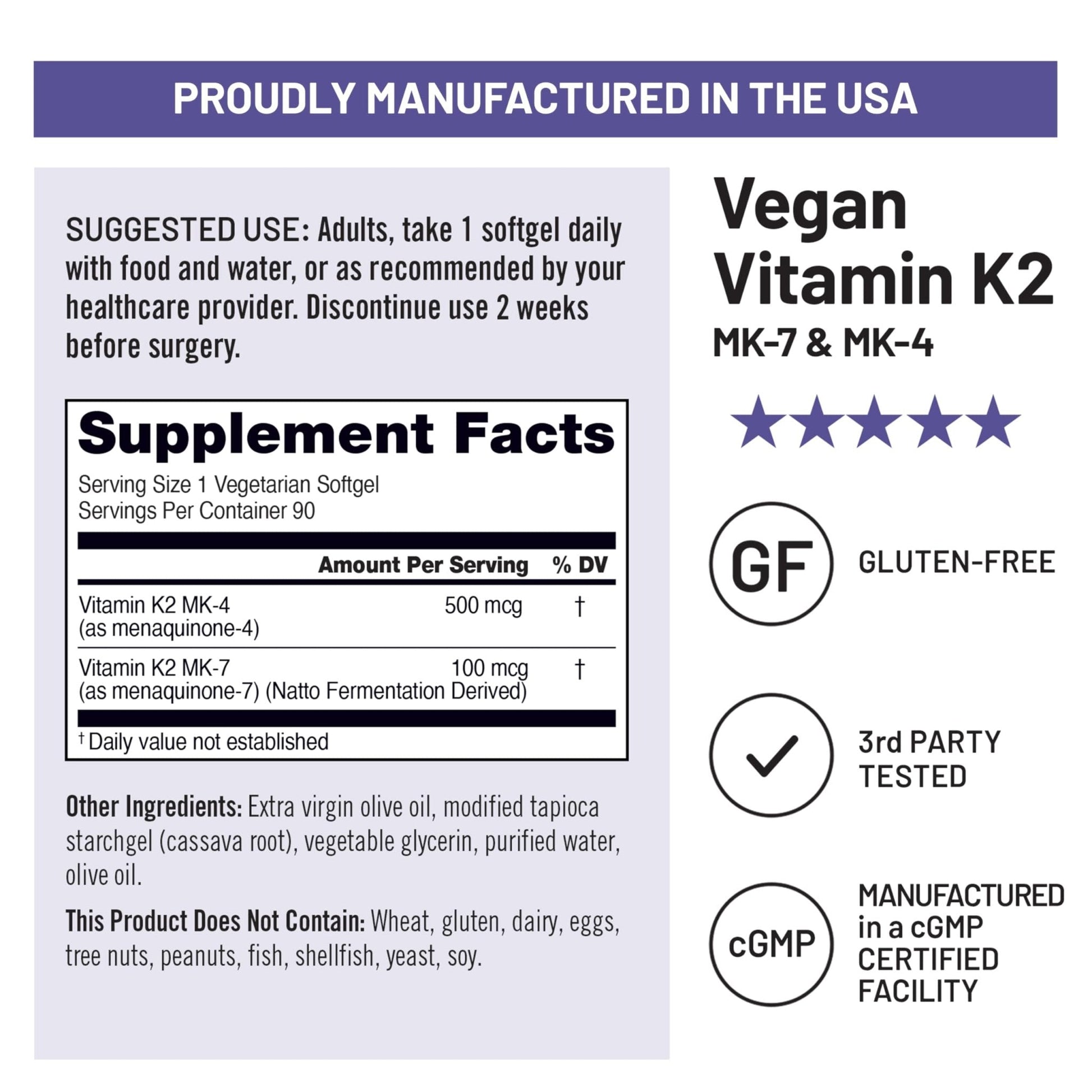 NatureWise Vitamin K2 600mcg Supplement with MK-7 100mcg & MK-4 500mcg - Enhanced Bioavailable Formula - K Complex for Bone and Heart Health - Maple Wellness Supplements