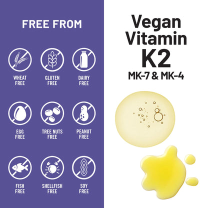 NatureWise Vitamin K2 600mcg Supplement with MK-7 100mcg & MK-4 500mcg - Enhanced Bioavailable Formula - K Complex for Bone and Heart Health - Maple Wellness Supplements