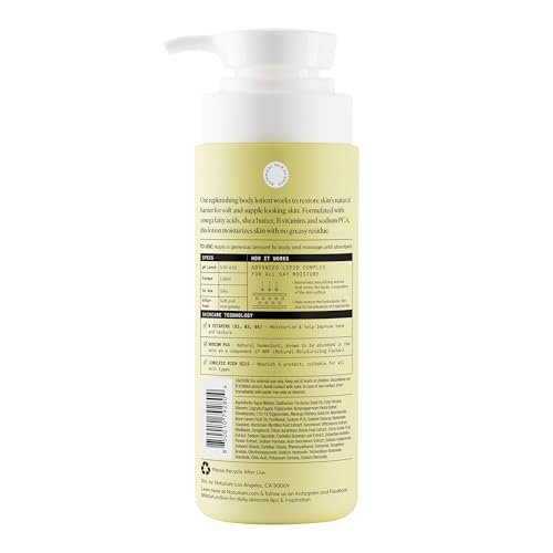 Naturium Bio-Lipid Restoring Moisturizing Body Lotion with Shea Butter, Fragrance Free, 14 oz - Maple Wellness Supplements