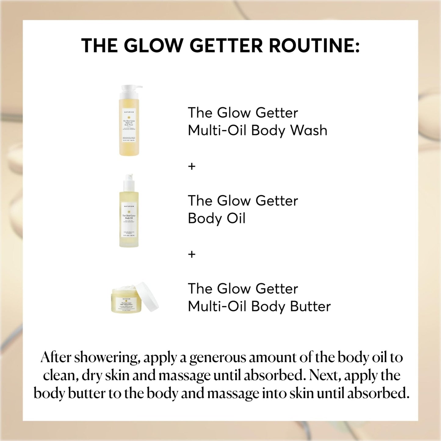 Naturium The Glow Getter Body Oil, Multi-Oil for Intense Nourishment, Hydrating & Moisturizing Formula, Vegan & Cruelty-Free, 3.4 oz - Maple Wellness Supplements