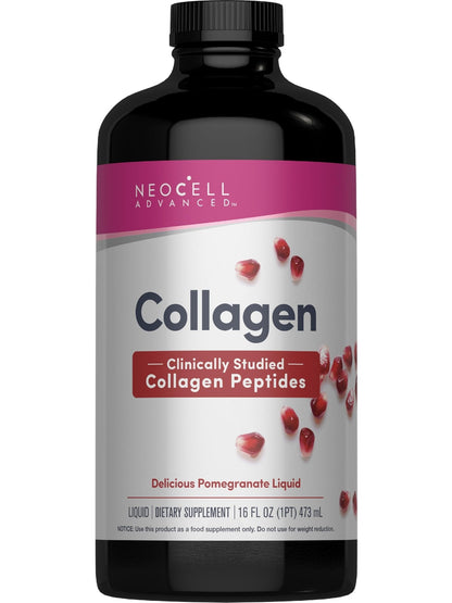 NeoCell Advanced Liquid Collagen | 4000 mg | Pomegranate and Fruit Juice Concentrates | for Women and Men | 16 fl oz - Maple Wellness Supplements