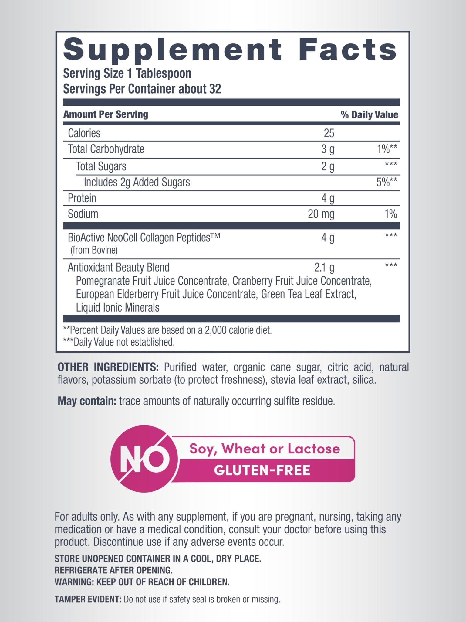 NeoCell Advanced Liquid Collagen | 4000 mg | Pomegranate and Fruit Juice Concentrates | for Women and Men | 16 fl oz - Maple Wellness Supplements