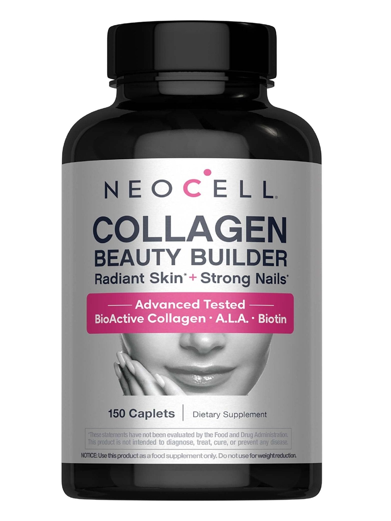 NeoCell Collagen Beauty Builder | 150 Caplets | Grass Fed BioActive Peptides | with Biotin and Hyaluronic Acid | Radiant Skin & Strong Nails Supplement - Maple Wellness Supplements