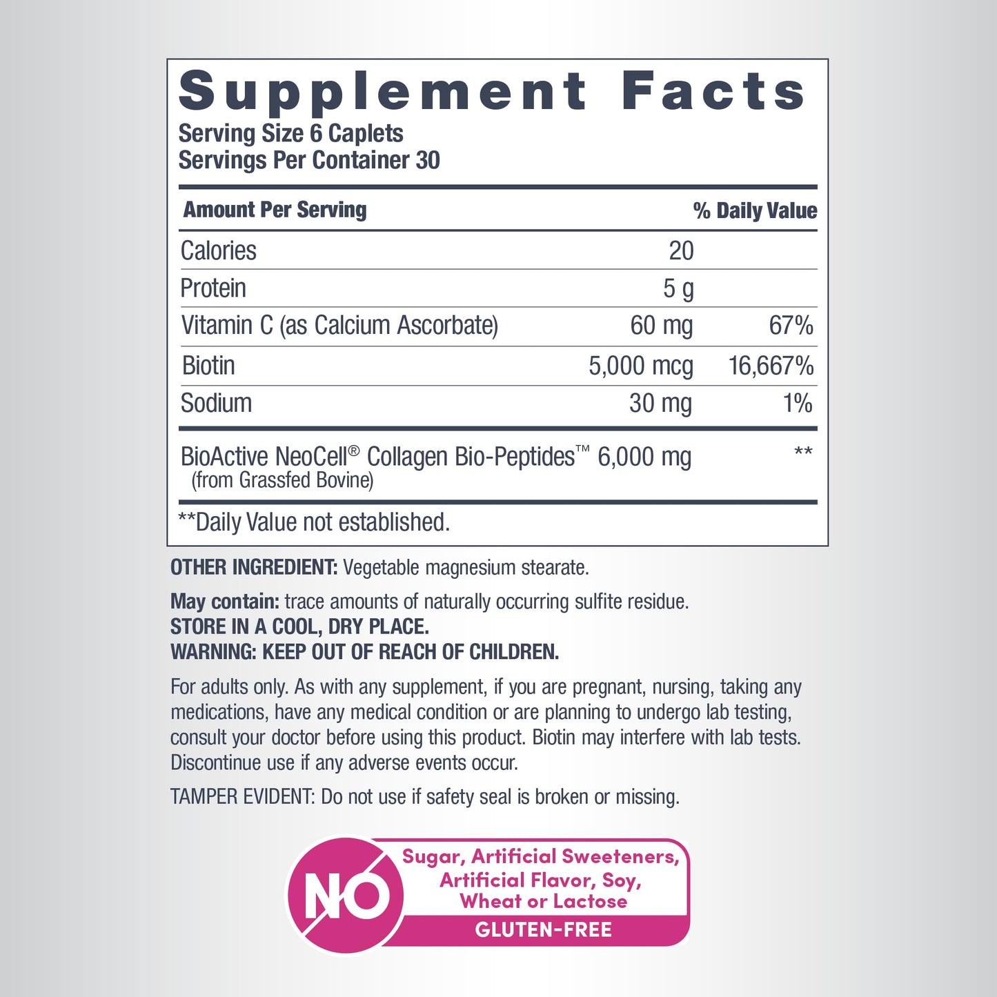 NeoCell Collagen Peptides Pills | 180 Tablets | with Vitamin C and Biotin | Grass Fed Bovine | Hair, Skin, & Nails | for Women and Men - Maple Wellness Supplements