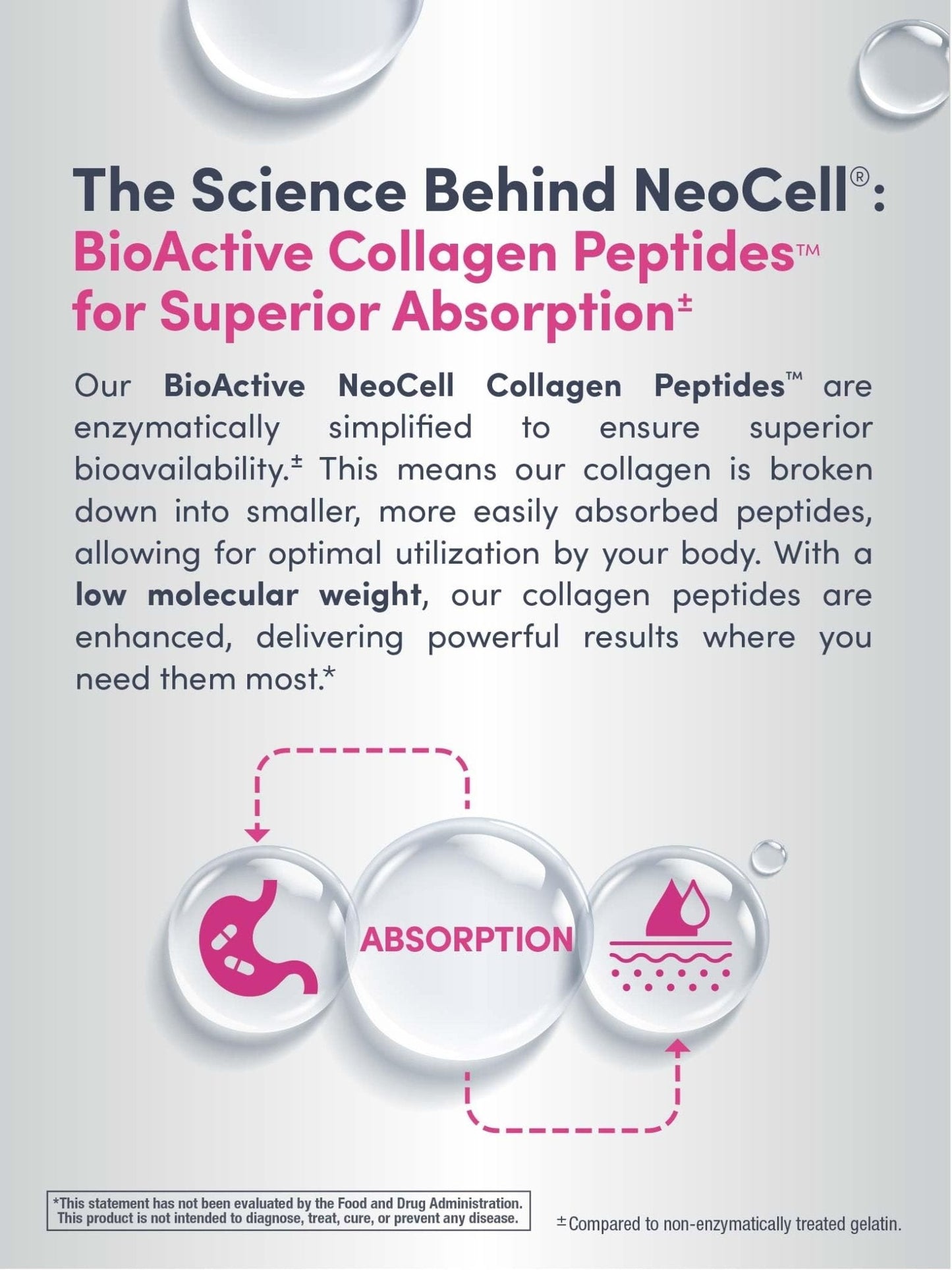 NeoCell Collagen Peptides Pills | 270 Caplets | with Vitamin C and Biotin | Grass Fed Bovine | Hair, Skin, & Nails | for Women and Men - Maple Wellness Supplements