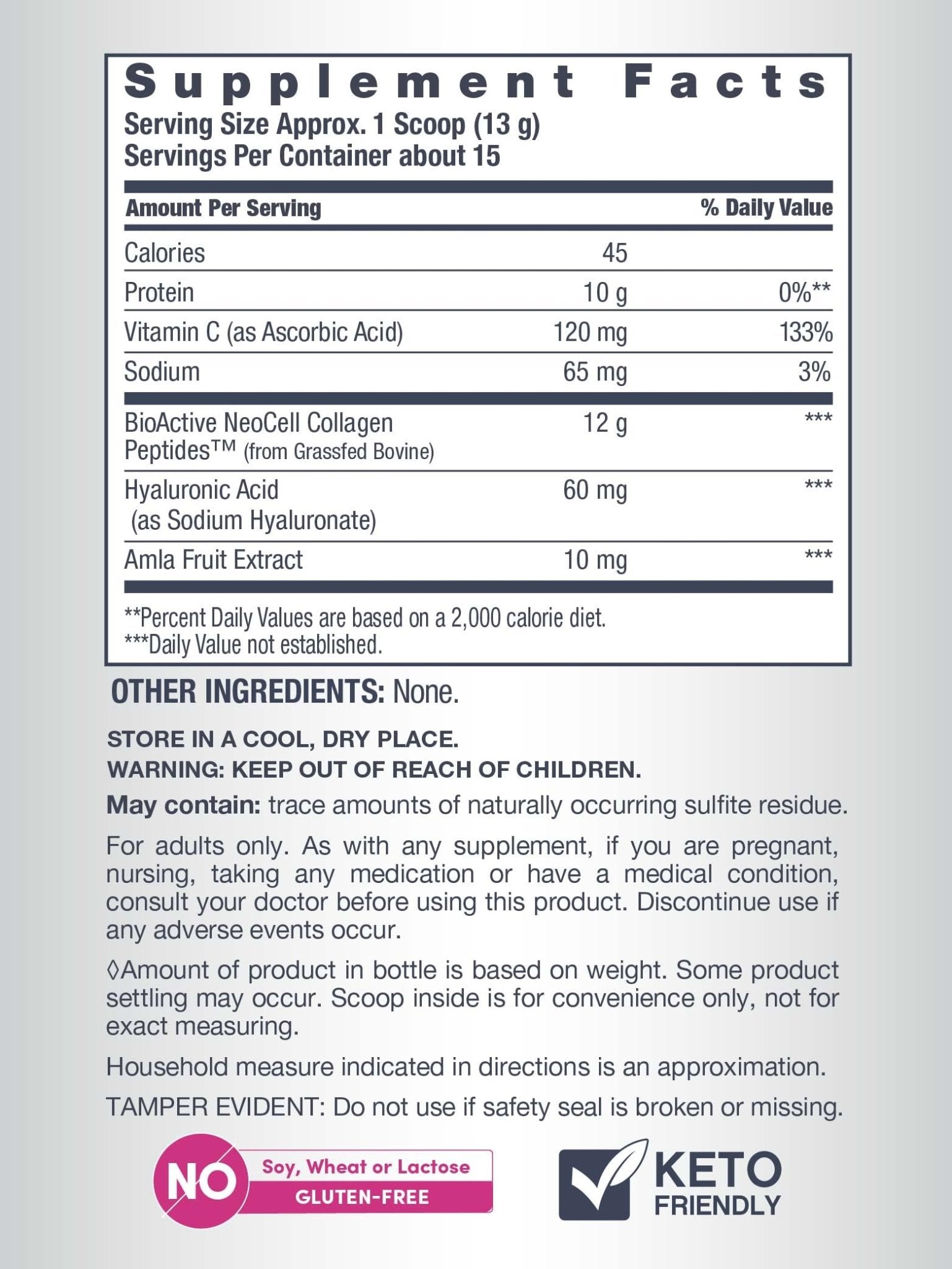 NeoCell Collagen Peptides Powder | 6.9 oz | Unflavored Supplement | with Vitamin C and Hyaluronic Acid | Advanced Formula | Hair, Skin, & Nails | for Women and Men - Maple Wellness Supplements