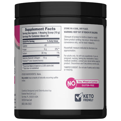 NeoCell Grassfed Collagen Peptides Powder | 7 oz | Unflavored | for Women and Men | Hair, Skin, & Nails - Maple Wellness Supplements
