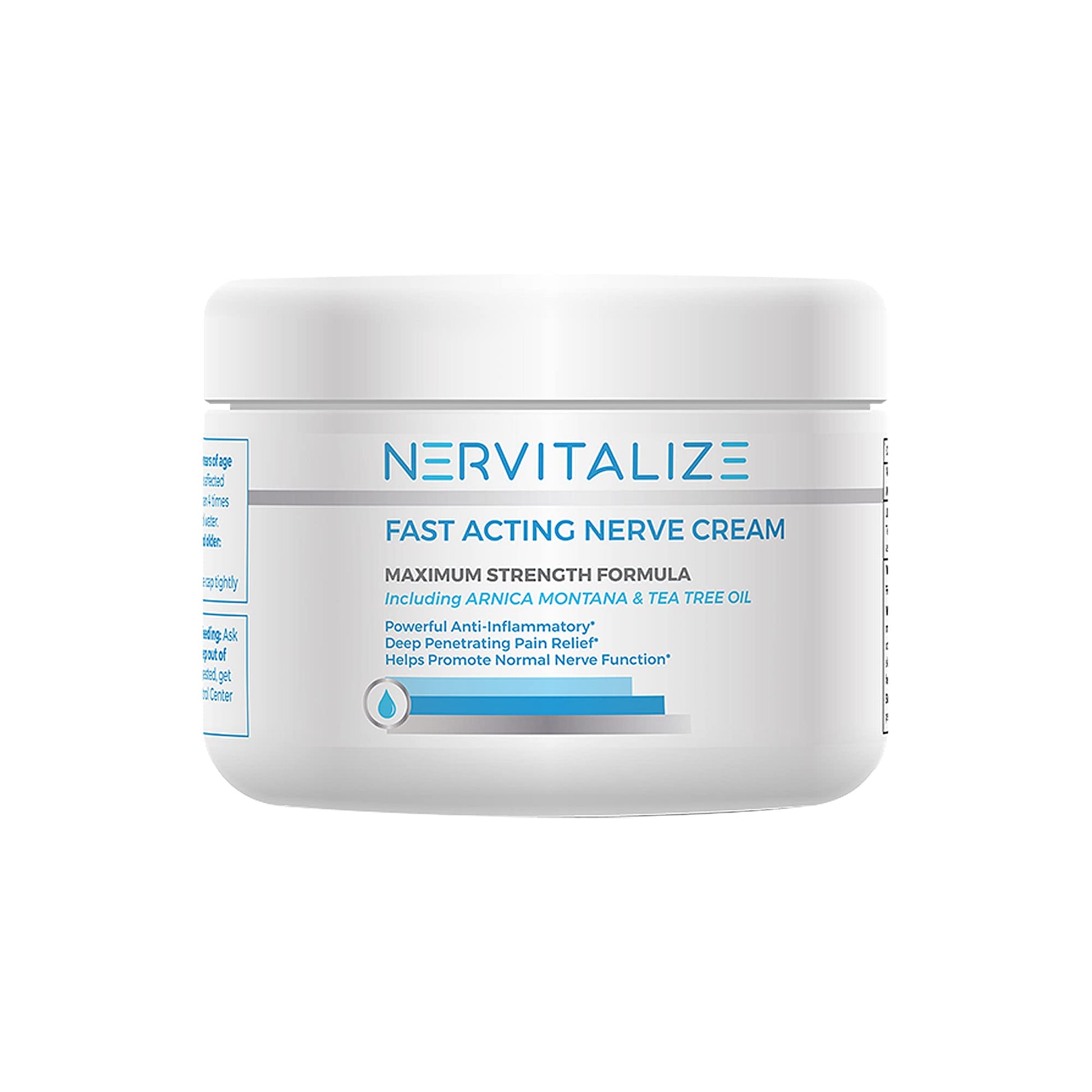 Nervitalize Fast Acting Nerve Pain Relief Cream Maximum Strength Formula - 3 fl oz - Helps Provide Neuro Pain Relief and Deep Nerve Nourishment to Support Normal Nerve Function - Made in The USA - Maple Wellness Supplements