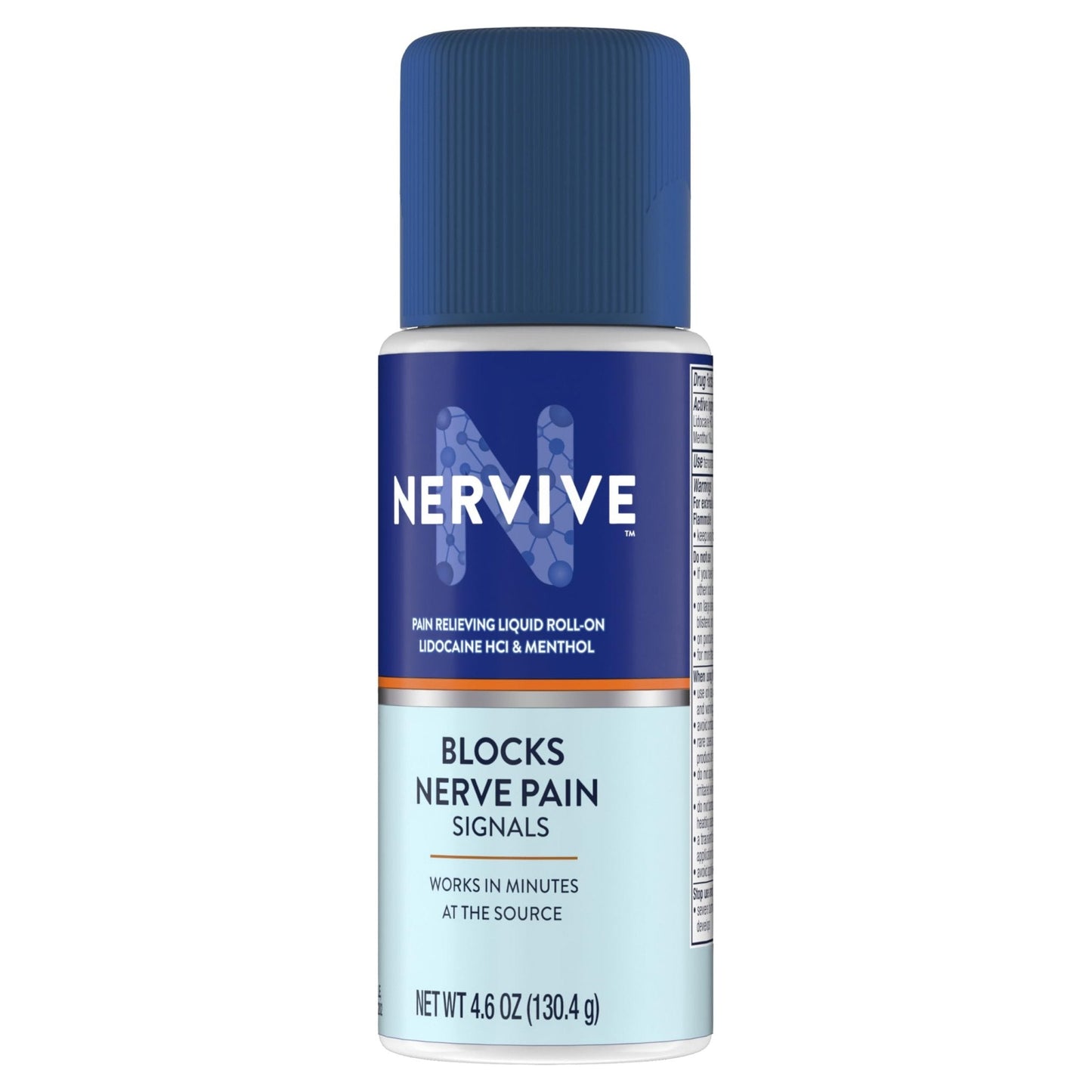 Nervive Pain Relieving Roll On, Lidocaine Roll On, Nervive Pain Relief, Lidocaine Topical, Foot Pain, Leg Pain, Hand Pain, Max Strength Formula, 4.6oz - Maple Wellness Supplements