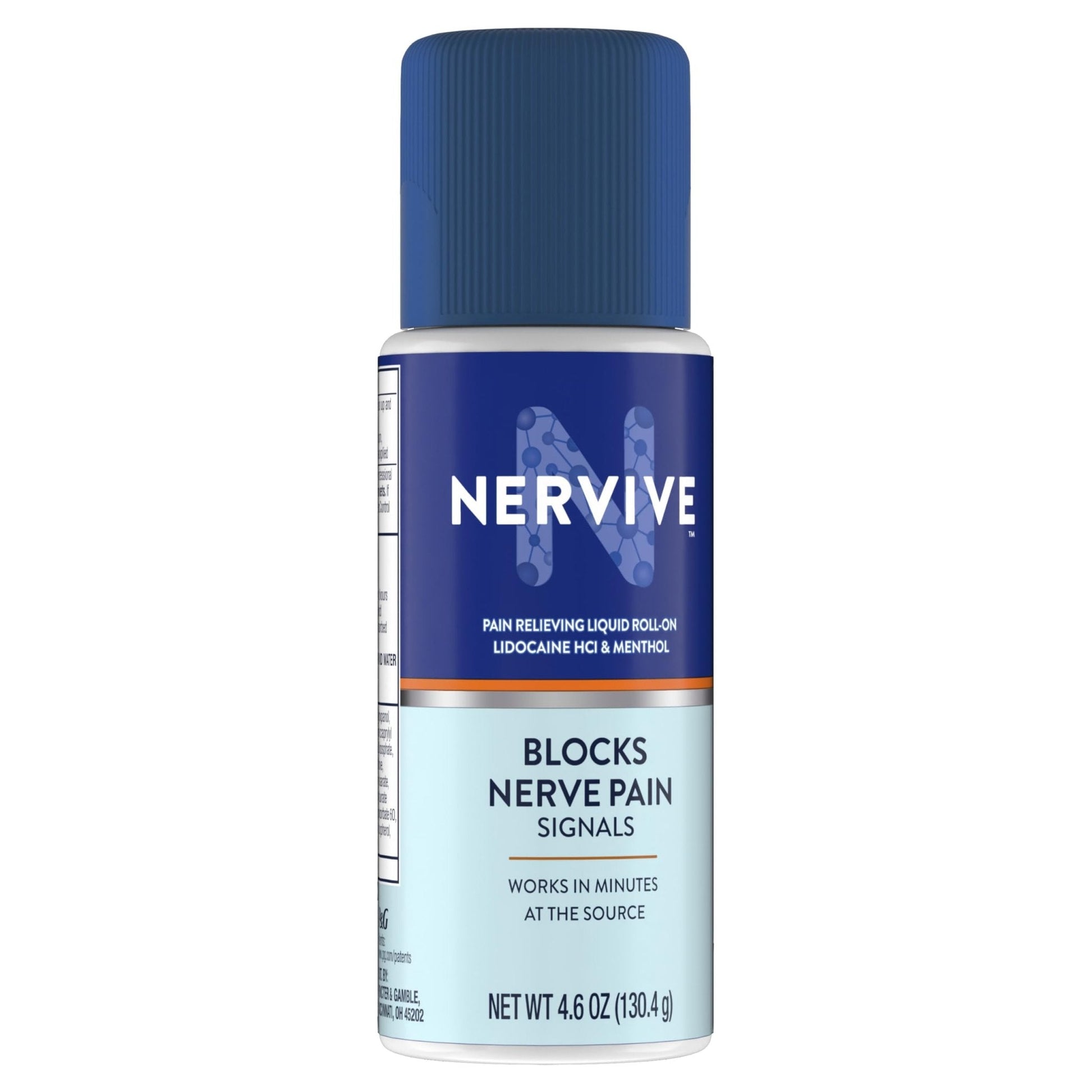 Nervive Pain Relieving Roll On, Lidocaine Roll On, Nervive Pain Relief, Lidocaine Topical, Foot Pain, Leg Pain, Hand Pain, Max Strength Formula, 4.6oz - Maple Wellness Supplements