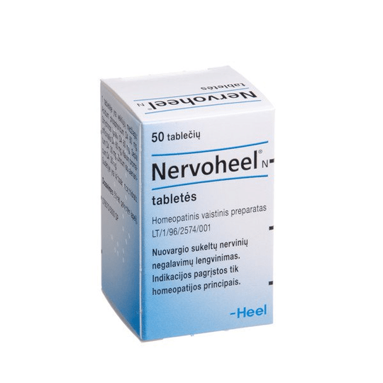 Nervoheel N Homeopathic Tablets, N50, nervous disorders, fatigue - Maple Wellness Supplements