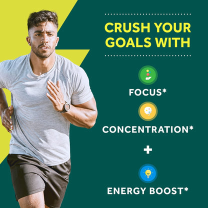 NEURIVA Brain + Energy Gummies, Nootropic Brain Supplements for Focus and Concentration with Neurofactor, Vitamin B12 & Caffeine for an Energy Boost*, 75ct Natural BlackBerry - Maple Wellness Supplements