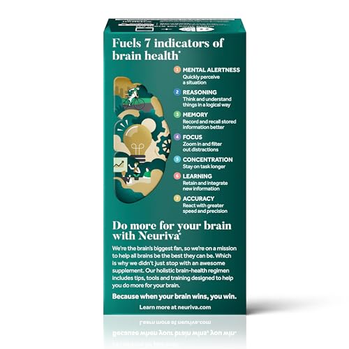 NEURIVA Ultra Decaffeinated Clinically Tested Supplement for Mental Alertness, Memory, Focus & Concentration, Cognivive, Neurofactor - Maple Wellness Supplements