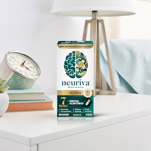 NEURIVA Ultra Decaffeinated Clinically Tested Supplement for Mental Alertness, Memory, Focus & Concentration, Cognivive, Neurofactor - Maple Wellness Supplements