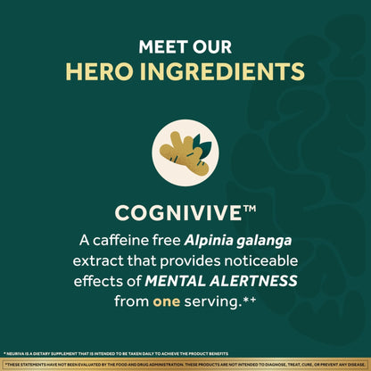 NEURIVA Ultra Decaffeinated Clinically Tested Supplement for Mental Alertness, Memory, Focus & Concentration, Cognivive, Neurofactor - Maple Wellness Supplements