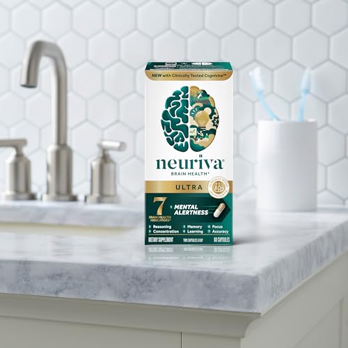 NEURIVA Ultra Decaffeinated Clinically Tested Supplement for Mental Alertness, Memory, Focus & Concentration, Cognivive, Neurofactor - Maple Wellness Supplements