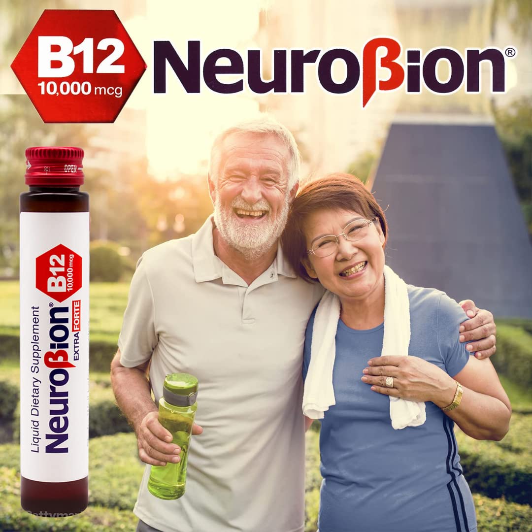 Neurobion Extra Forte B12 10,000 mcg Vials, Liquid - Extreme Powerful- 10 Vials per Box - Maple Wellness Supplements