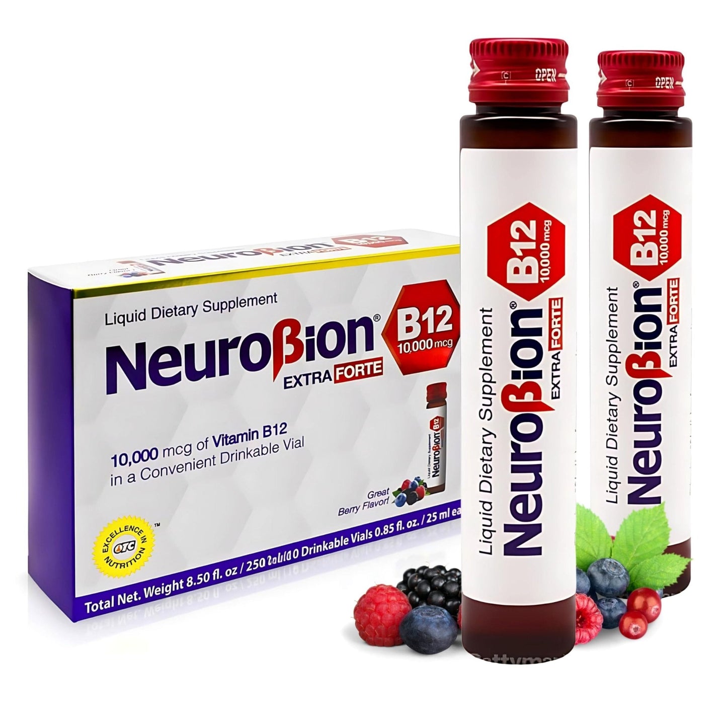 Neurobion Extra Forte B12 10,000 mcg Vials, Liquid - Extreme Powerful- 10 Vials per Box - Maple Wellness Supplements