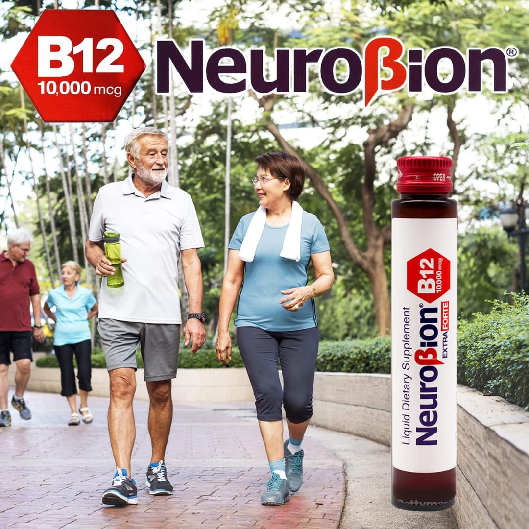 Neurobion Extra Forte B12 10,000 mcg Vials, Liquid - Extreme Powerful- 10 Vials per Box - Maple Wellness Supplements