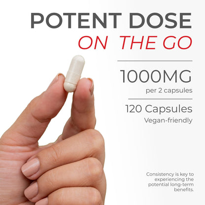 Neurogan Urolithin A PRO Capsules - 1000mg, 120 Ct - Advanced Cellular Health, Post Biotic Supplements - Ultra Micronized Urolithin A Supplement, Sourced from Pomegranate Extract - Maple Wellness Supplements