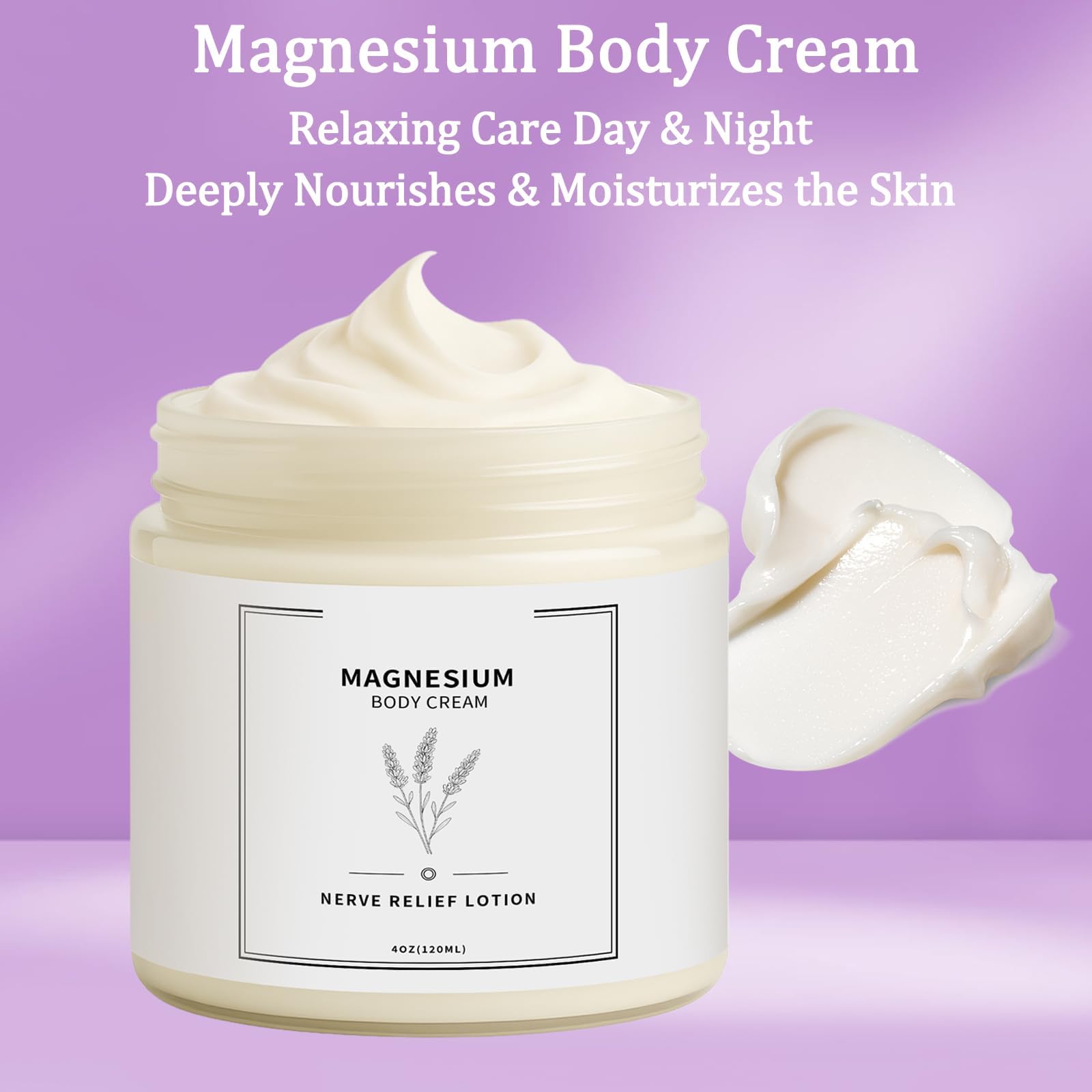 Neuropathy Cream | Nerve Relief Lotion for Feet, Legs & Hands | Magnesium Chloride with Aloe Vera Extract | Non-Greasy Formula for Day & Night Use | Thoughtful Gift for Mama, Dad, Men & Women (1) - Maple Wellness Supplements