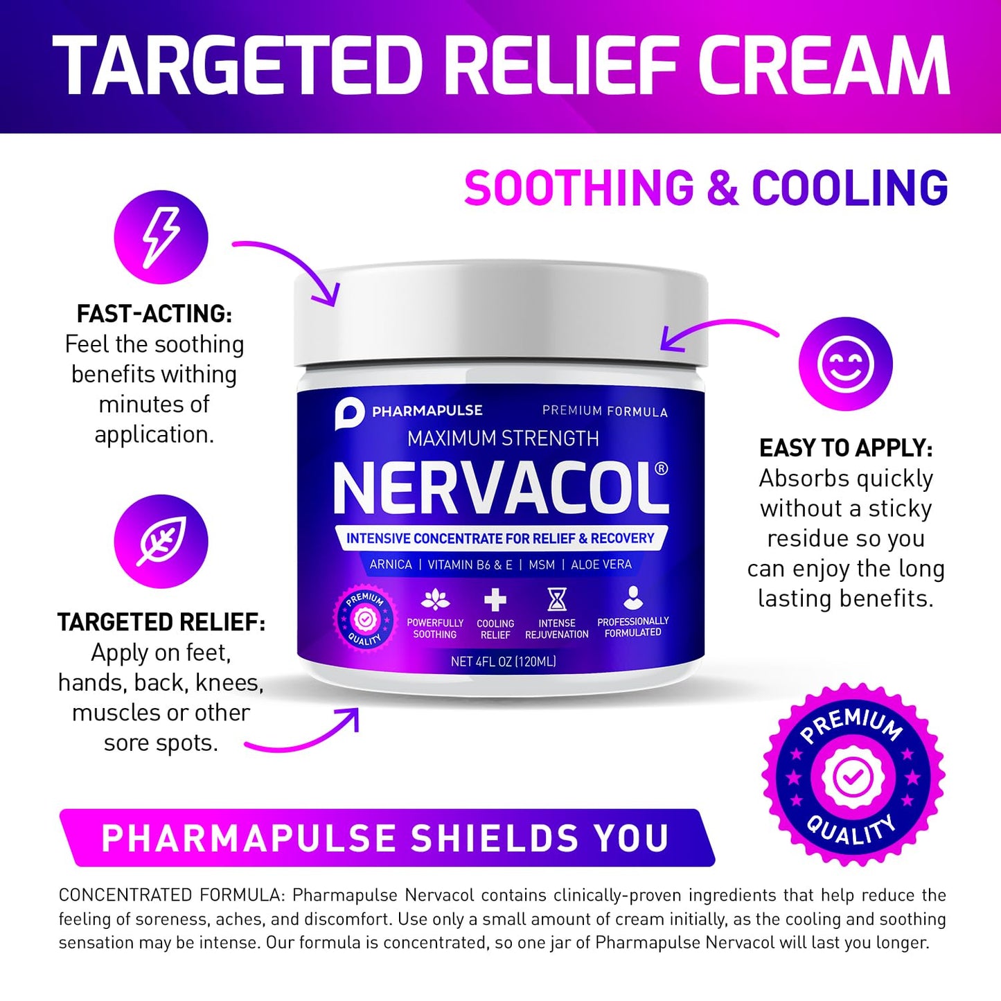 Neuropathy Nerve Therapy & Relief Cream - Maximum Strength Relief Cream for Foot - Maple Wellness Supplements