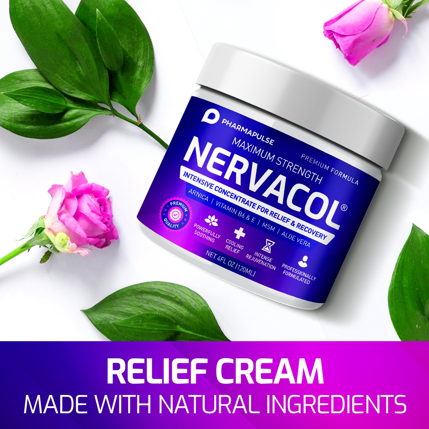 Neuropathy Nerve Therapy & Relief Cream - Maximum Strength Relief Cream for Foot - Maple Wellness Supplements