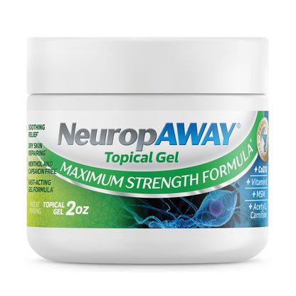 NeuropAWAY® Maximum Strength Gel, for Nerve discomfort, Burning, Tingling, and Numbness 2oz - Maple Wellness Supplements
