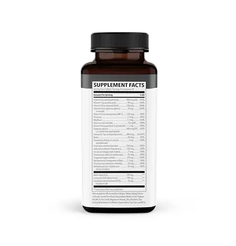 NeuroQ Daily Essentials Multivitamin – High‑Potency Brain & Body Support with Choline 550 mg, PQQ, CoQ10, Alpha Lipoic Acid - Maple Wellness Supplements