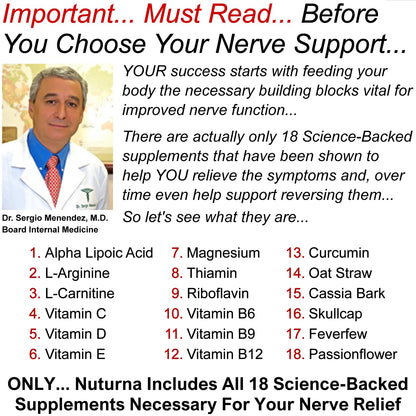 Neuroturna Support Supplement with 1200 mg Pure Alpha Lipoic Acid - Maximum Strength Formula with ALA + Vitamins + Minerals + Herbs - Best Natural Support - 180 Capsules - Maple Wellness Supplements