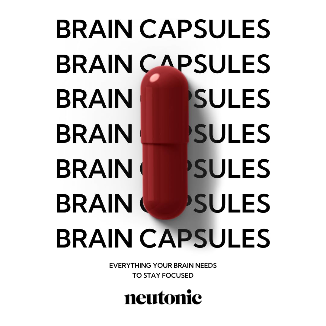 Neutonic Nootropic Brain Supplement | 1 Month Supply 90 Capsules | for Men and Women | Support Memory, Mental Clarity, Cognitive Function | Boost Focus, Energy, Brain Health - Maple Wellness Supplements
