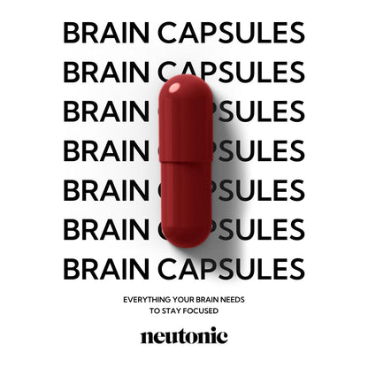 Neutonic Nootropic Brain Supplement | 1 Month Supply 90 Capsules | for Men and Women | Support Memory, Mental Clarity, Cognitive Function | Boost Focus, Energy, Brain Health - Maple Wellness Supplements