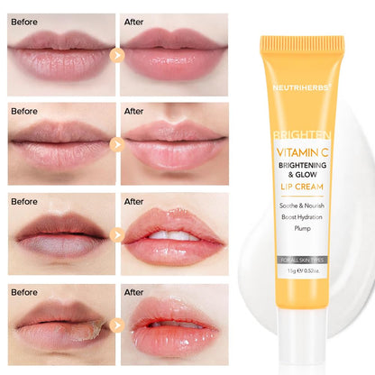 NEUTRIHERBS Lip Cream, Vitamin C Lip Balm to Nourish and Soothes Dry, Cracked Lips - Maple Wellness Supplements