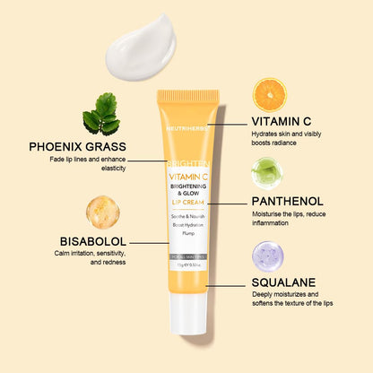 NEUTRIHERBS Lip Cream, Vitamin C Lip Balm to Nourish and Soothes Dry, Cracked Lips - Maple Wellness Supplements