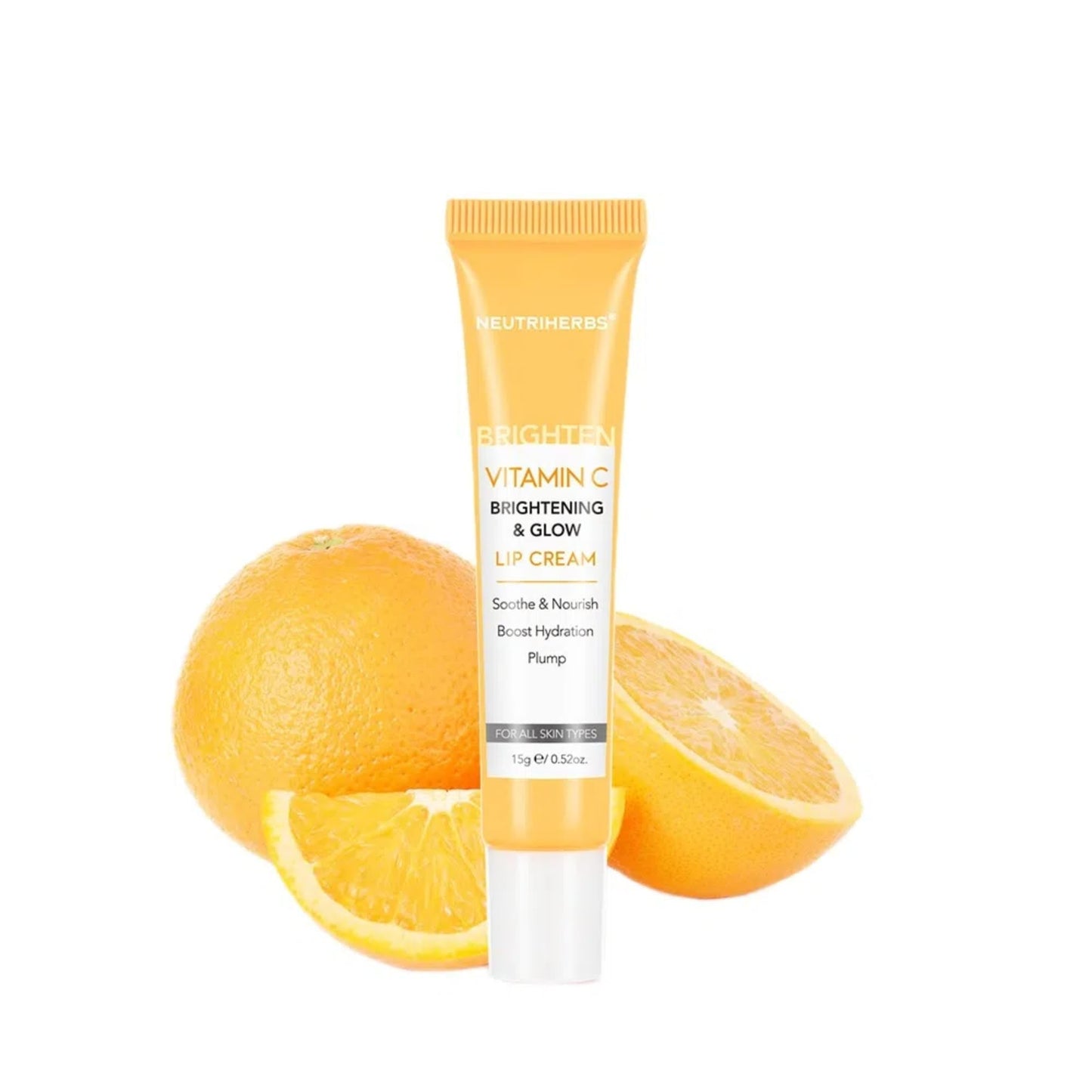 NEUTRIHERBS Lip Cream, Vitamin C Lip Balm to Nourish and Soothes Dry, Cracked Lips - Maple Wellness Supplements