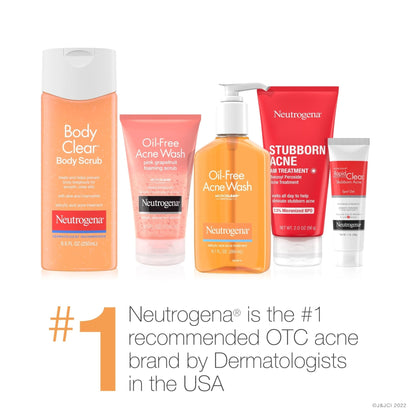 Neutrogena Body Clear Acne Body Wash and Exfoliating Body Scrub, 2% Salicylic Acid Cleanser, Chest, Shoulder & Back Acne Treatment - Maple Wellness Supplements