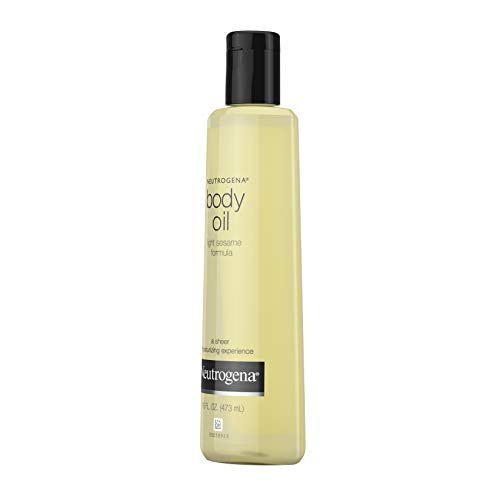 Neutrogena Body Oil Light Sesame Formula, 16 fl oz, Radiant Glow Moisturizer for Dry Skin - Maple Wellness Supplements