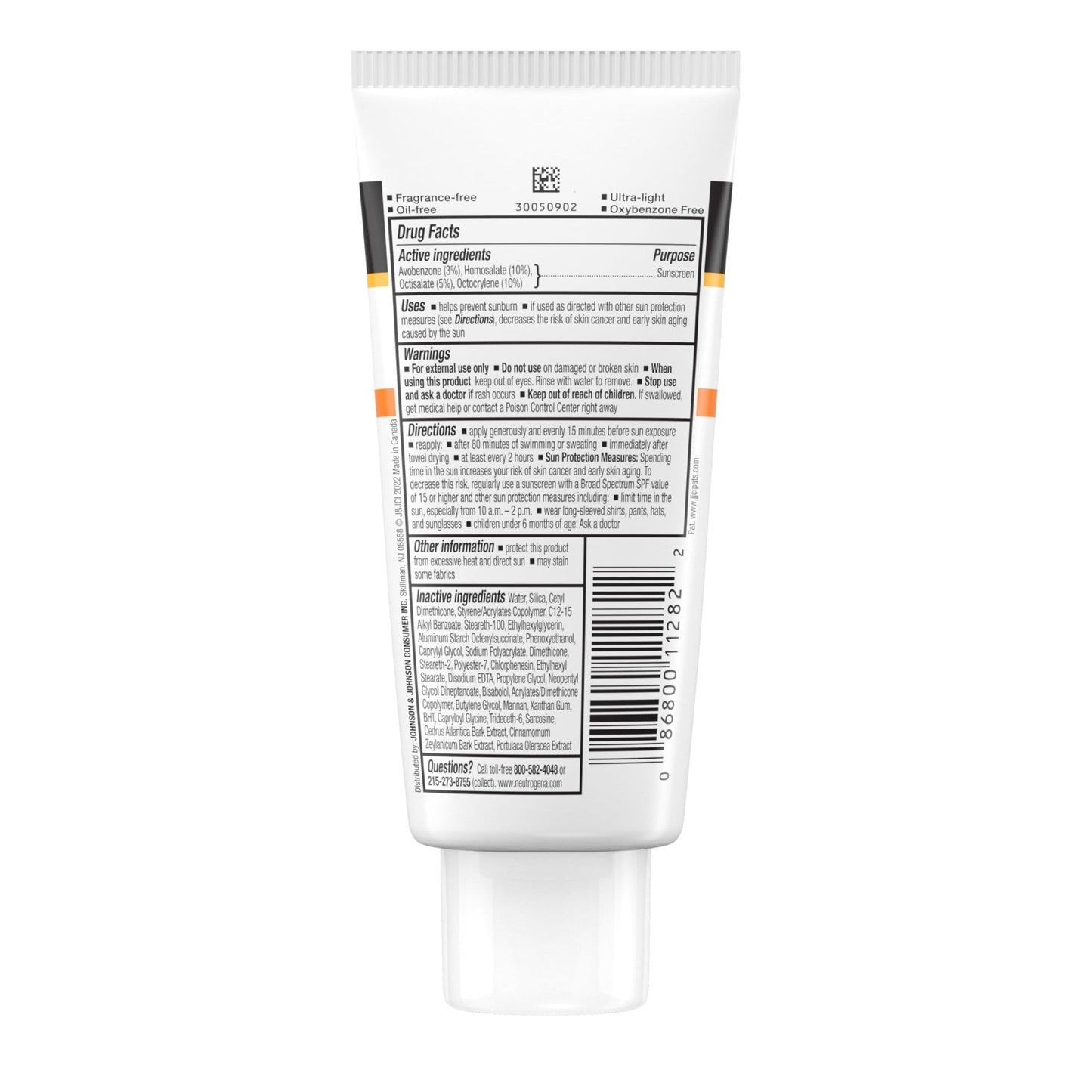 Neutrogena Clear Face Sunscreen Lotion for Acne-Prone Skin, Broad Spectrum SPF 50, Sunscreen for Face & Oily Skin - Maple Wellness Supplements