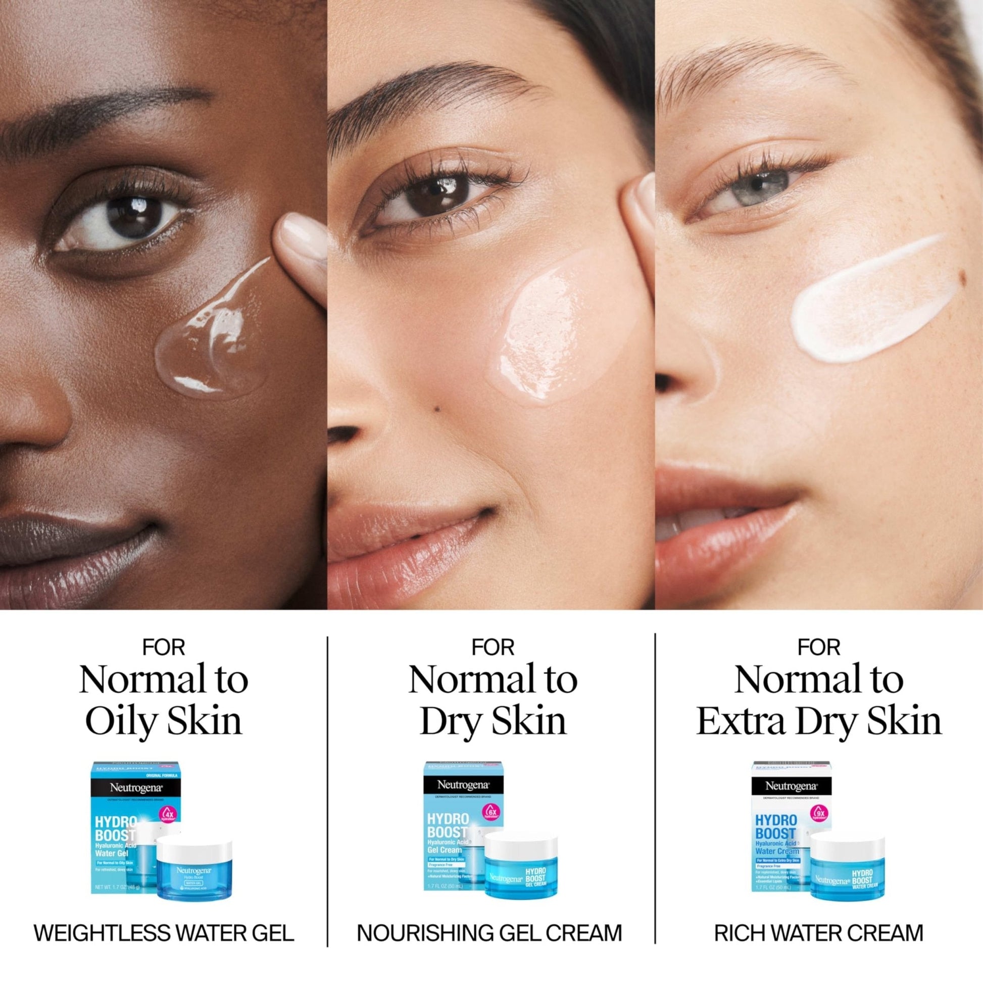 Neutrogena Hydro Boost Gel Cream, 48 Hr Hydration for Normal/Dry Skin, Fragrance Free - Maple Wellness Supplements