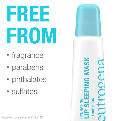 Neutrogena Hydro Boost Hydrating Lip Sleeping Mask with Hyaluronic Acid, Clear Overnight and Daily Moisturizing Treatment - Maple Wellness Supplements