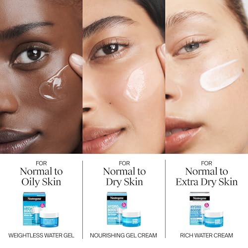 Neutrogena Hydro Boost Water Cream, 72 Hr Hydration for Normal/Extra Dry Skin, Fragrance Free, Face Moisturizer with Hyaluronic Acid, 1.7 oz - Maple Wellness Supplements