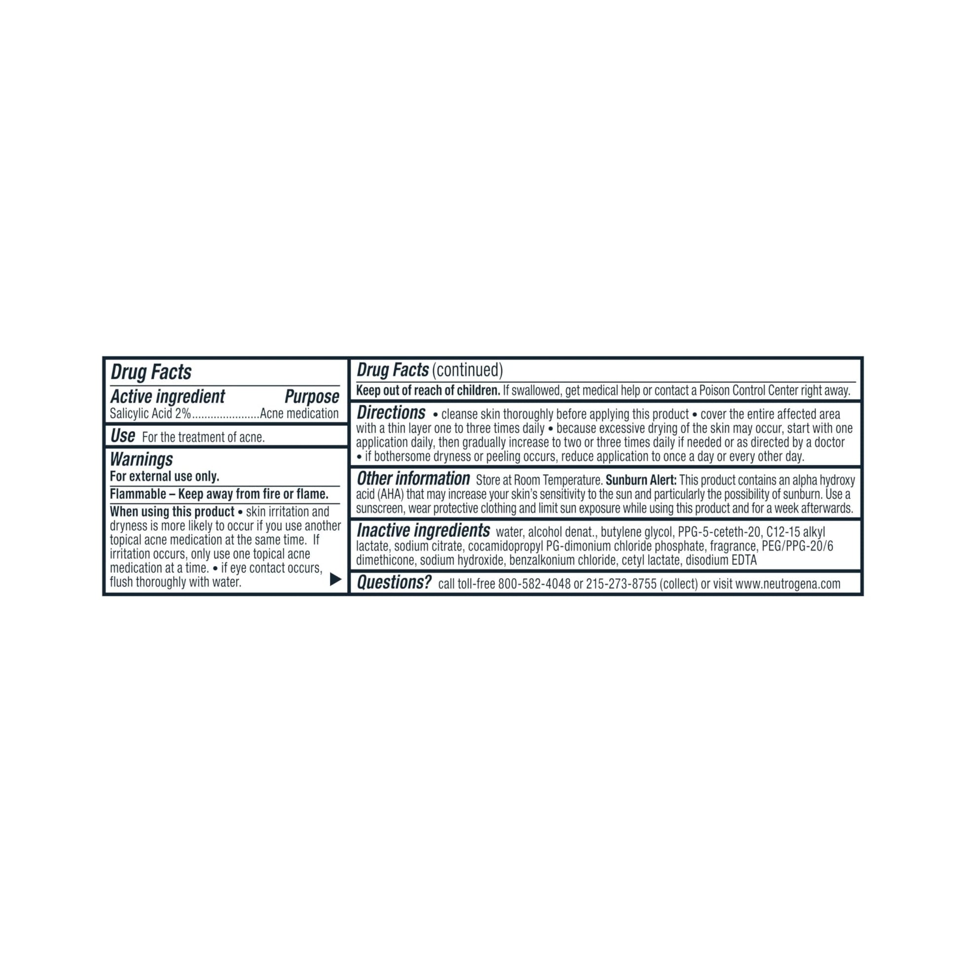 Neutrogena Rapid Clear Maximum Strength Acne Treatment Pads - Salicylic Acid Formula - Maple Wellness Supplements
