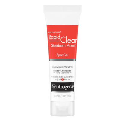 Neutrogena Rapid Clear Stubborn Acne Spot Treatment Gel, Maximum Strength 10% Benzoyl Per-oxide - Maple Wellness Supplements