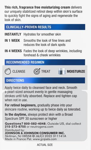 Neutrogena Rapid Wrinkle Repair, Retinol Face Moisturizer, Daily Anti-Aging Neck & Face Cream with Hyaluronic Acid, Retinol Cream - Maple Wellness Supplements